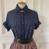 Blouse polo Celine vintage rétro T42