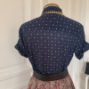 Blouse polo Celine vintage rétro T42