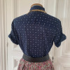 Blouse polo Celine vintage rétro T42