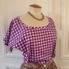 Blouse Saint Laurent vintage vichy T42