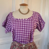 Blouse Saint Laurent vintage vichy T42