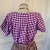 Blouse Saint Laurent vintage vichy T42