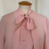 Blouse Jean Patou soie lavallière