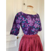 Blouse Yves Saint Laurent vintage imprimée fleurs