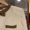 Blouse Celine vintage soie noeud taille 38