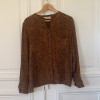 Blouse vintage Valentino leopard soie