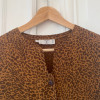 Blouse vintage Valentino leopard soie