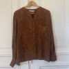 Blouse vintage Valentino leopard soie