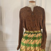 Blouse vintage Valentino leopard soie