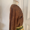 Blouse vintage Valentino leopard soie