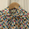 Blouse Saint-Laurent vintage fleurs 70s TS