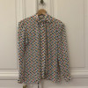 Blouse Saint-Laurent vintage fleurs 70s TS