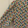 Blouse Saint-Laurent vintage fleurs 70s TS