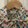 Blouse Saint-Laurent vintage fleurs 70s TS