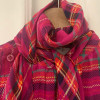 Blouse Saint Laurent vintage tartan lavallière