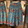 Jupe Anastasia vintage imprimé floral bleue