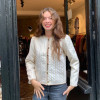 Veste matelassée vintage Saint-Laurent lurex