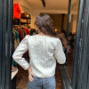 Veste matelassée vintage Saint-Laurent lurex