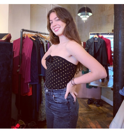 Bustier Emanuel Ungaro vintage lamé TS