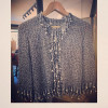 Pull maille et pampilles Loris Azzaro vintage