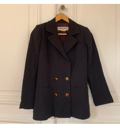 Blazer Saint-Laurent vintage marine T38